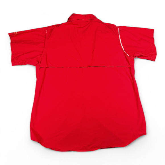 Vintage Ducks Unlimited Shooting Shirt Adult EXTRA LARGE Red Columbia Sport 80s - Picture 3 of 10